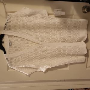 Liz Claiborne Woman White Sweater  sz 1X